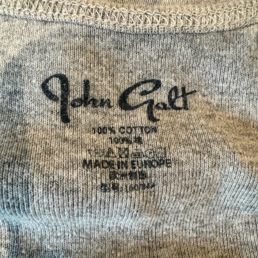 Brandy Melville-John Galt Gray Tank Top Cherub Graphic Cute | Size OS - Picture 6 of 6